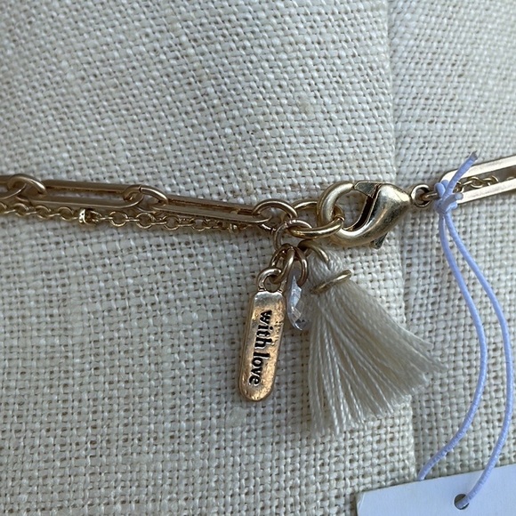 LONNA & LILLY Set in Distressed Gold-Tone Two-Row Long Pendant Necklace, 34" NWT - Picture 8 of 12